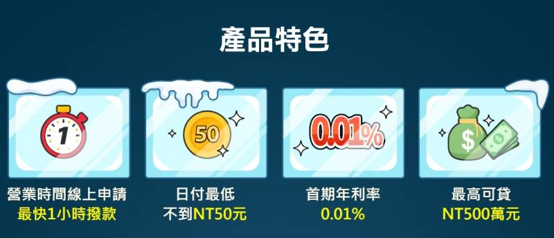 信貸推薦中國信託:最長可以分期到 84 期，線上申請最快 1 小時撥款